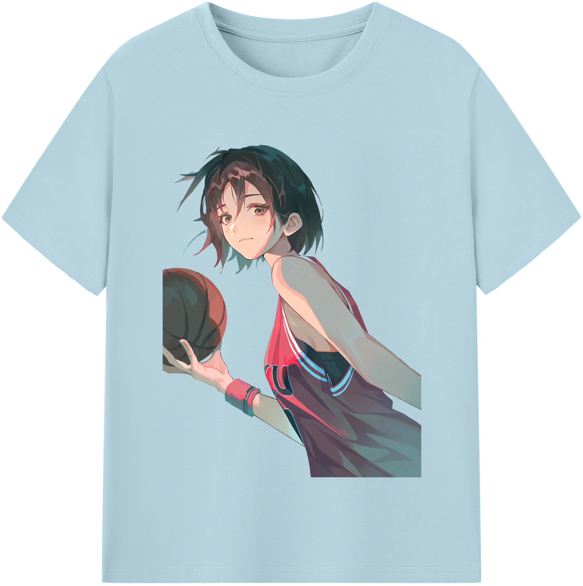 SLAM DUNK／スラムダンク 綿100％半袖Tシャツ（フロントプリント）